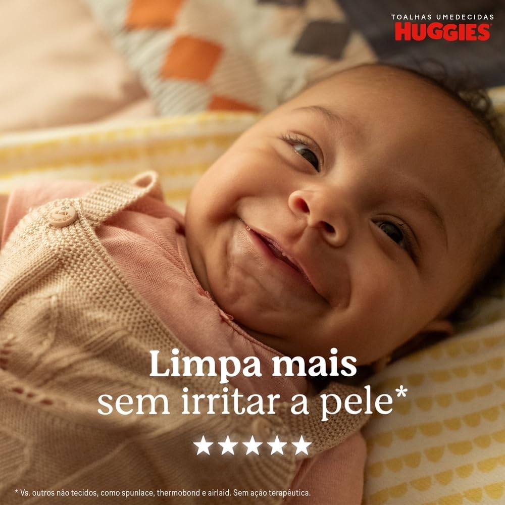 Lenços Umedecidos Huggies Recém-Nascido Sem Fragrância 6x48U - Imagem 7