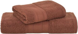 Buddemeyer Jogo de Toalhas Melissa Extra Soft Banho Marrom 2 pçs