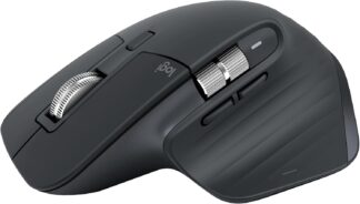 Mouse sem fio Logitech Mx Master 3s Bluetooth Edition – Conexão por Bluetooth, Com rolagem ultra-rápida, Design Ergonômico, Rastreamento em Vidro, 8K DPI, Clique Silencioso – Grafite