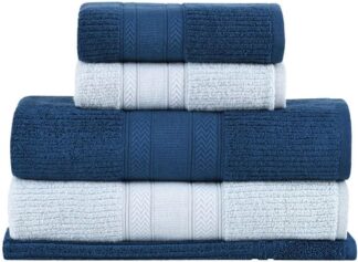 Buddemeyer Jogo de Toalhas Melissa Extra Soft Gigante Azul/Azul Marinho 5pç