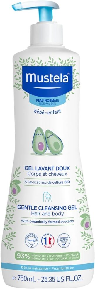 Mustela Gel Lavante Suave 750ml – Sabonete Líquido Corpo e Cabelo Infantil – 93% de Ingredientes de Origem Natural – Seguro Desde o Nascimento Mustela Gel Lavante Suave 750ml – Sabonete Líquido Corpo e Cabelo Infantil – 93% de Ingredientes de Origem Natural – Seguro Desde o Nascimento