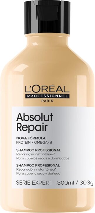 L’Oréal Professionnel | Absolut Repair Shampoo Refil | Com Proteína e Quinoa Dourada para cabelos danificados e secos | SERIE EXPERT L’Oréal Professionnel | Absolut Repair Shampoo Refil | Com Proteína e Quinoa Dourada para cabelos danificados e secos | SERIE EXPERT