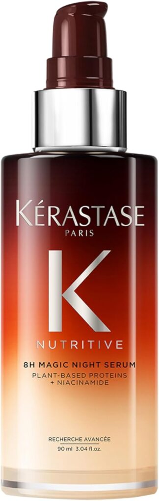 Kérastase Nutritive Sérum Capilar Noturno 8H Magic Night Para Cabelos Secos com Nutrição Profunda, Proteção Contra a Fricção do Travesseiro e Cabelos Mais Fortes 90ml