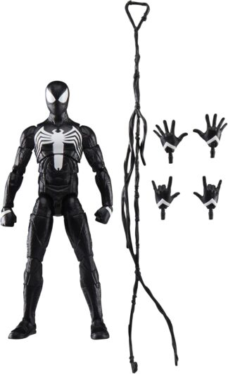 Marvel Legends Series Gamerverse Peter Parker Traje Preto, Figura de Acao de 15 cm Marvel Legends Series Gamerverse Peter Parker Traje Preto, Figura de Acao de 15 cm