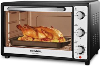MONDIAL Forno Elétrico 52L Grand Family II, Preto/Inox, 1800W, 110V – FRN-52-B