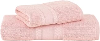 Buddemeyer Jogo de Toalhas Melissa Extra Soft Banho Rosa Claro 2 pçs
