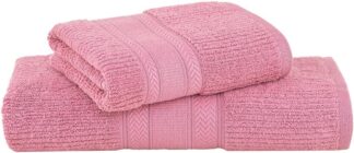 Buddemeyer Jogo de Toalhas Melissa Extra Soft Banho Rosa Escuro 2 pçs