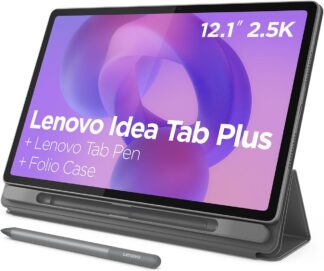 Tablet Lenovo Idea Tab Plus 12.1″ 2.5K 90Hz – Octa-Core, 8GB RAM, 128GB, Wi-Fi 5, Android 15, Caneta e Case
