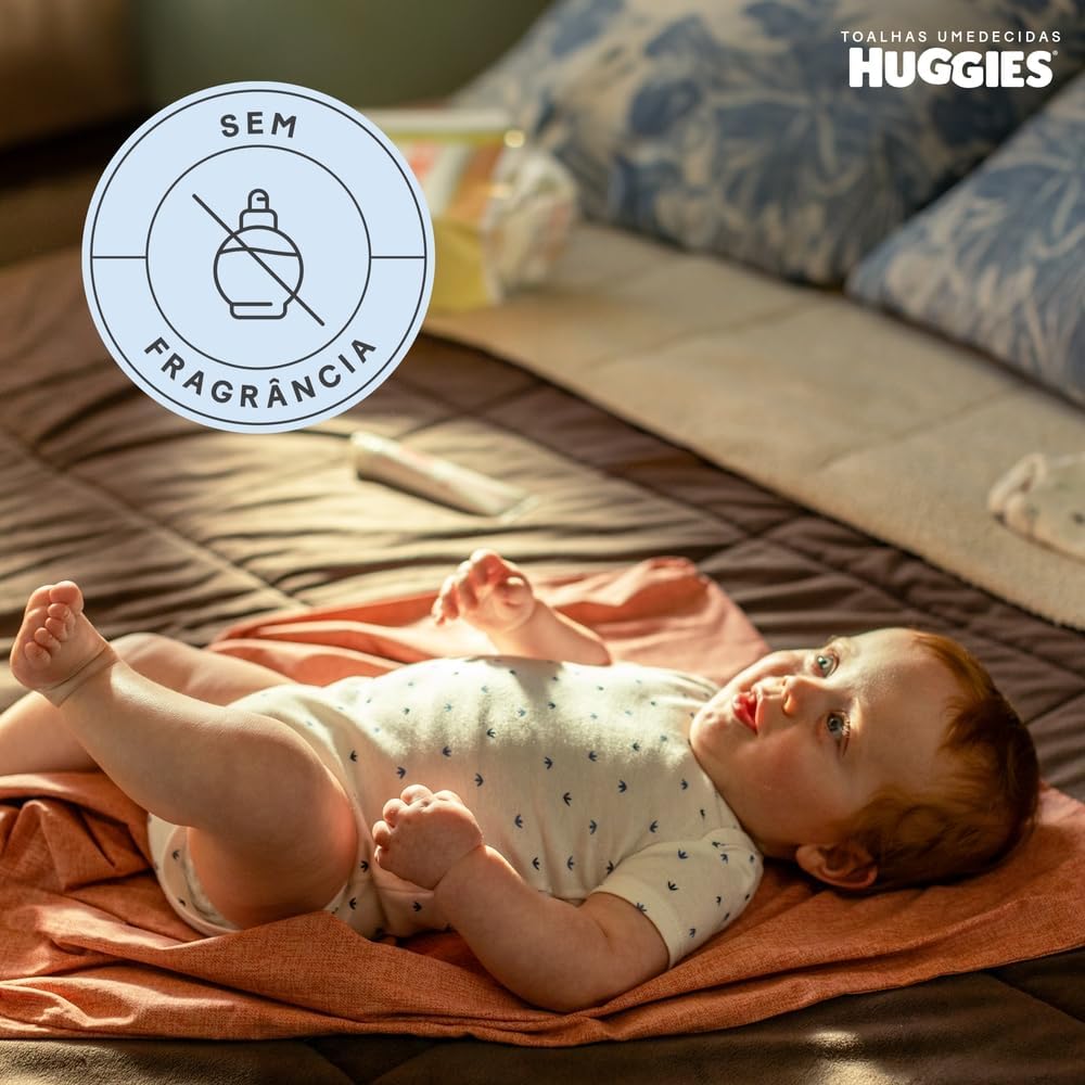 Lenços Umedecidos Huggies Recém-Nascido Sem Fragrância 6x48U - Imagem 5