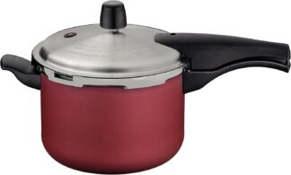 Panela de Pressão Tramontina Vancouver Effect em Alumínio com Revestimento Interno e Externo em Antiaderente Starflon Max Vermelho 20 cm 4,5 L Panela de Pressão Tramontina Vancouver Effect em Alumínio com Revestimento Interno e Externo em Antiaderente Starflon Max Vermelho 20 cm 4,5 L