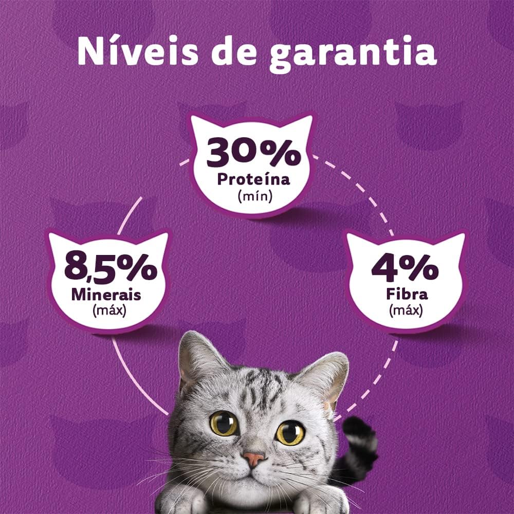 Ração Whiskas Carne Para Gatos Adultos 10,1 kg - Imagem 6
