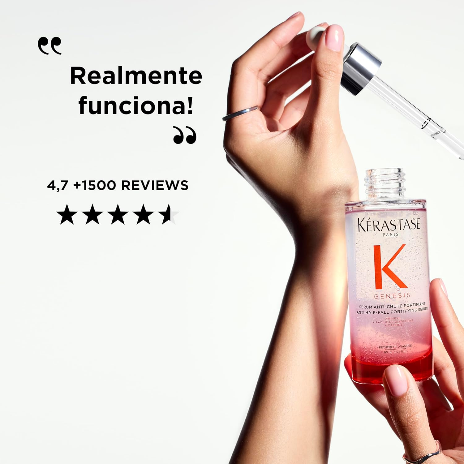 Kérastase Genesis Sérum Anti-Chute Fortifiant, Fortalece a Fibra, 90ml - Imagem 9