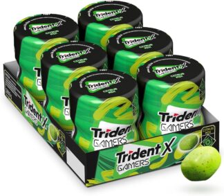 Chiclete Trident X Gamers Citrus Mix – Caixa com 6 unid de 48,3g