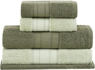 Buddemeyer Jogo de Toalhas Melissa Extra Soft Gigante Verde/Verde Claro 5pç