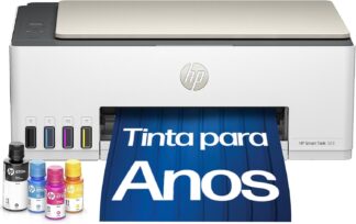 Impressora Multifuncional HP Smart Tank 583 Tanque de Tinta Colorida Wi-Fi com autorreparo, USB – Impressora, Copiadora e Scanner Cor: ‎Branco (4A8D8A)