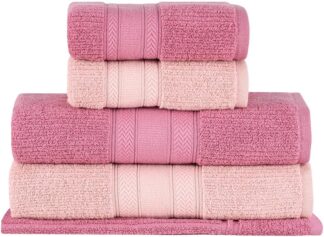 Buddemeyer Jogo de Toalhas Melissa Extra Soft Gigante Rosa/Rosa Claro 5 pç