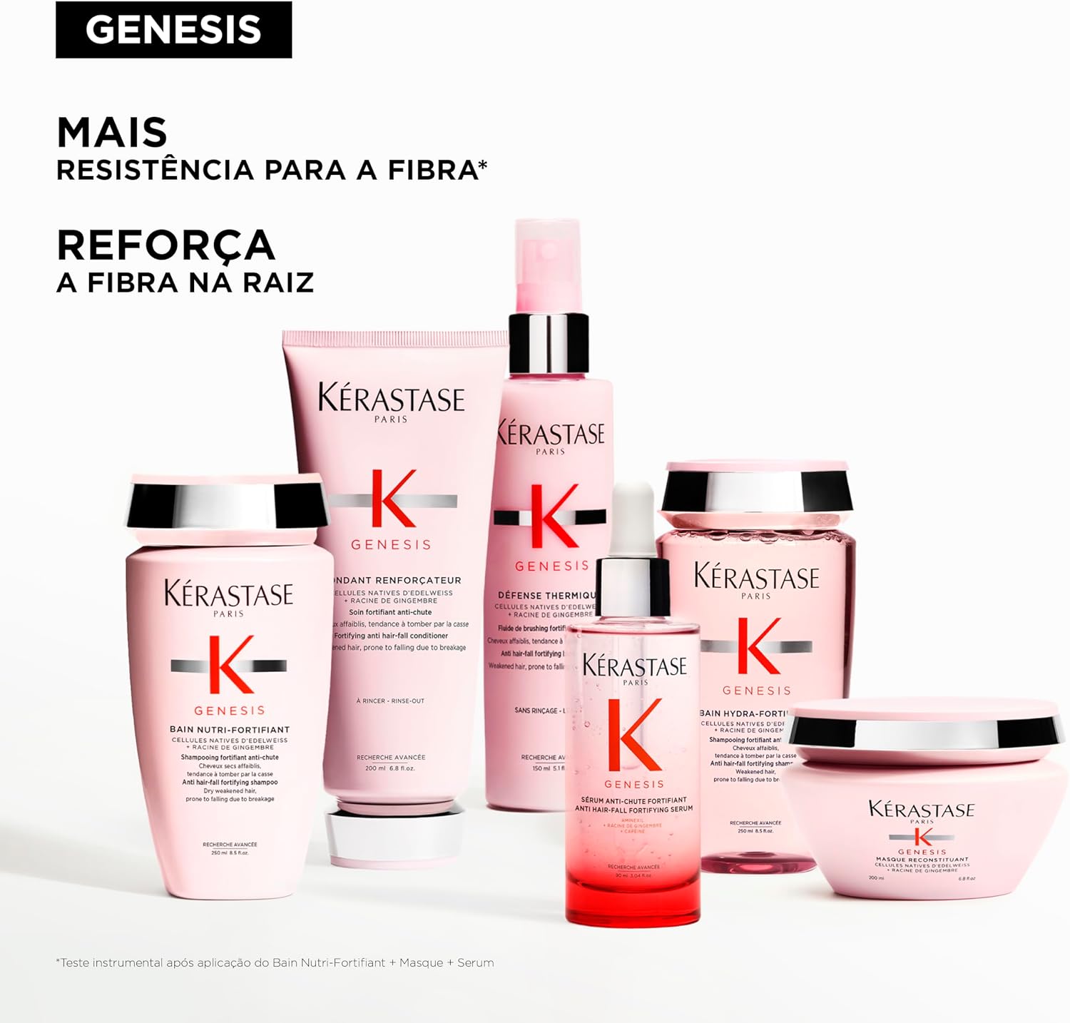 Kérastase Genesis Sérum Anti-Chute Fortifiant, Fortalece a Fibra, 90ml - Imagem 13