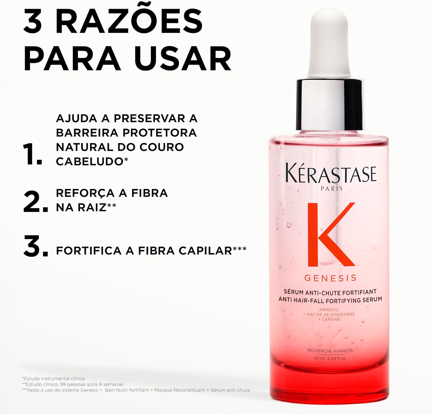 Kérastase Genesis Sérum Anti-Chute Fortifiant, Fortalece a Fibra, 90ml - Imagem 10