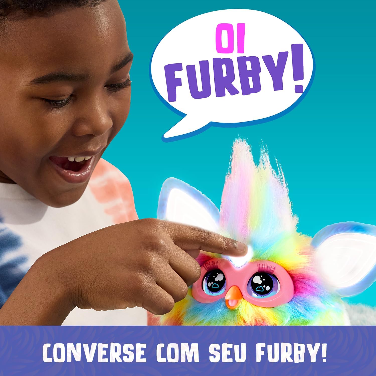 Furby Tie Dye, Brinquedo de Pelúcia Interativo ativado por Voz - Imagem 5