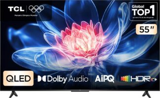 Smart TV TCL 55 Polegadas QLED 4K T6C WiFi Bluetooth Google TV Tela HVA e HDR10+ 55T6C Smart TV TCL 55 Polegadas QLED 4K T6C WiFi Bluetooth Google TV Tela HVA e HDR10+ 55T6C