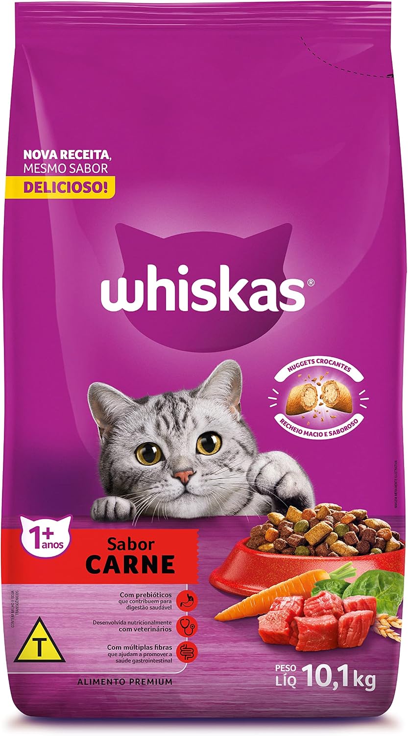 Ração Whiskas Carne Para Gatos Adultos 10,1 kg - Imagem 2