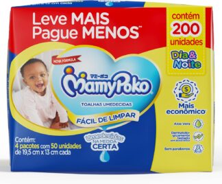 MamyPoko Lenços Umedecidos Dia&Noite 200 Unidades MamyPoko Lenços Umedecidos Dia&Noite 200 Unidades