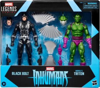 Marvel Legends Series Inhumans Black Bolt & Marvel’s Triton, conjunto duplo de figuras de ação