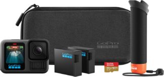 Câmera de Ação GoPro HERO13 Black, 5.3K60, 27MP, HyperSmooth 6.0, GPS, Wi-Fi 6, à Prova d’água 10m com Kit de Acessórios