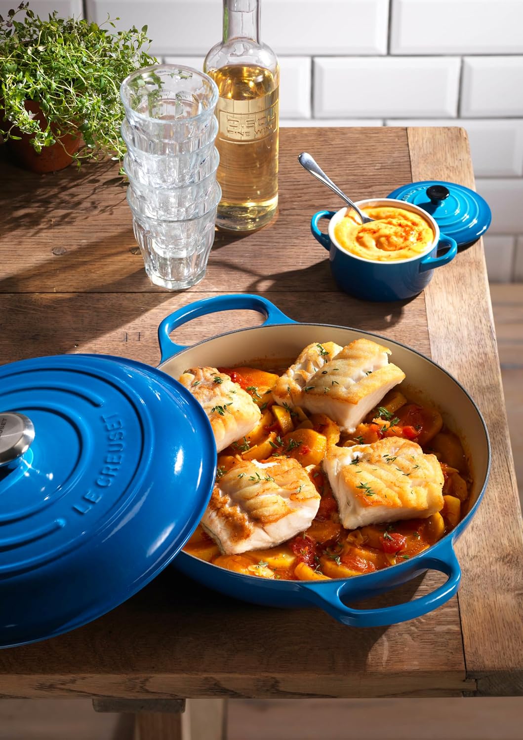 Le Creuset Grelha de ferro fundido esmaltado, 5 qt., Marselha - Imagem 6