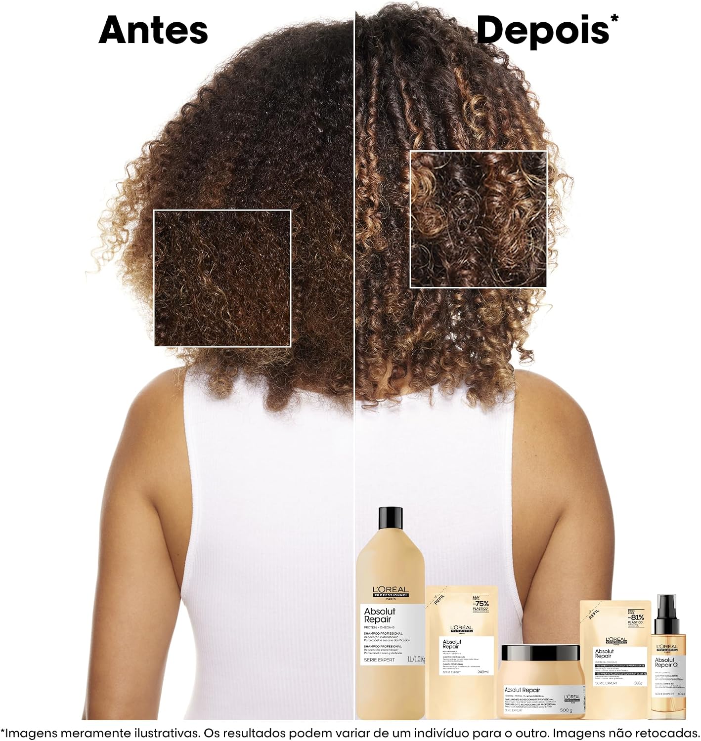 Shampoo L’Oréal Professionnel Absolut Repair Serie Expert, 1L - Imagem 2