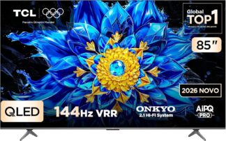 Smart TV TCL 85 Polegadas QLED 4K P8L WiFi Bluetooth Google TV HDR10+ 144 Hz VRR 85P8L Smart TV TCL 85 Polegadas QLED 4K P8L WiFi Bluetooth Google TV HDR10+ 144 Hz VRR 85P8L